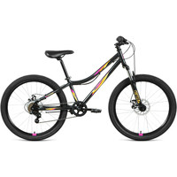 Велосипед Forward Iris 24 2.0 D 2022 (черный/розовый) - фото 1 - id-p197146801