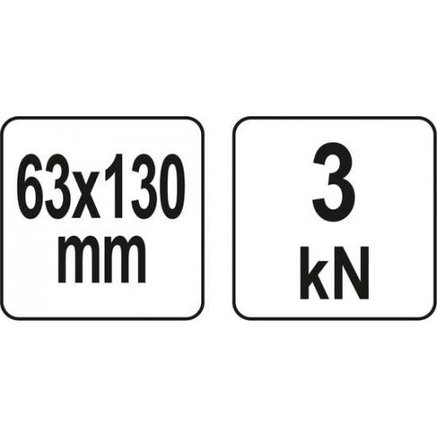 Струбцина тип "С" глубокая 63х130мм/2,5х5" "Yato" YT-64190, фото 2