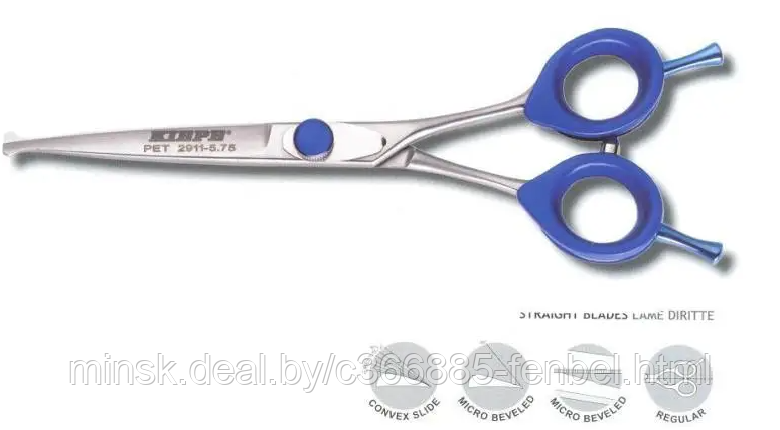 Ножницы парикмахерские "KIEPE professional" ("PET SCISSORS", №5.75", прямые)