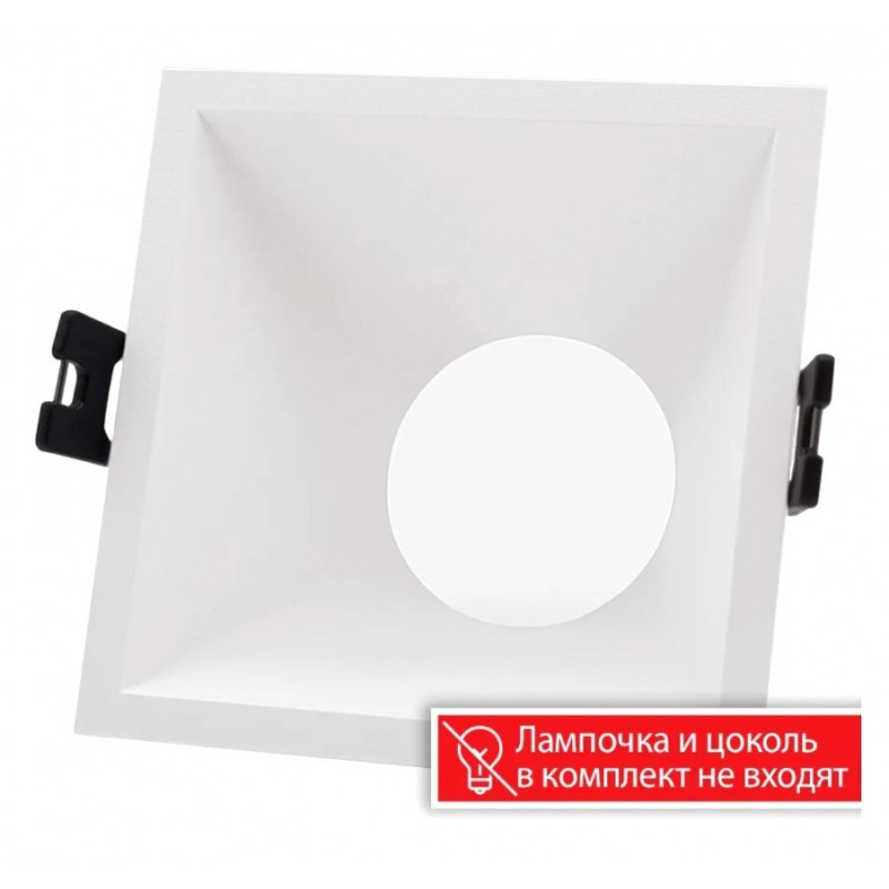 Светильник встраиваемый под лампу GU5.3/GU10 ULTRA LED F610 квадрат белый - фото 2 - id-p195495928
