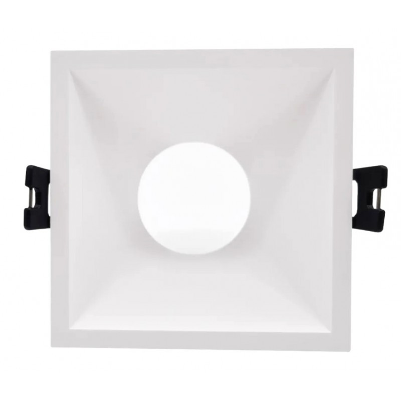 Светильник встраиваемый под лампу GU5.3/GU10 ULTRA LED F610 квадрат белый - фото 1 - id-p195495928