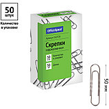 Скрепки 50мм, OfficeSpace, 50шт., гофрированные, карт. упаковка, фото 2