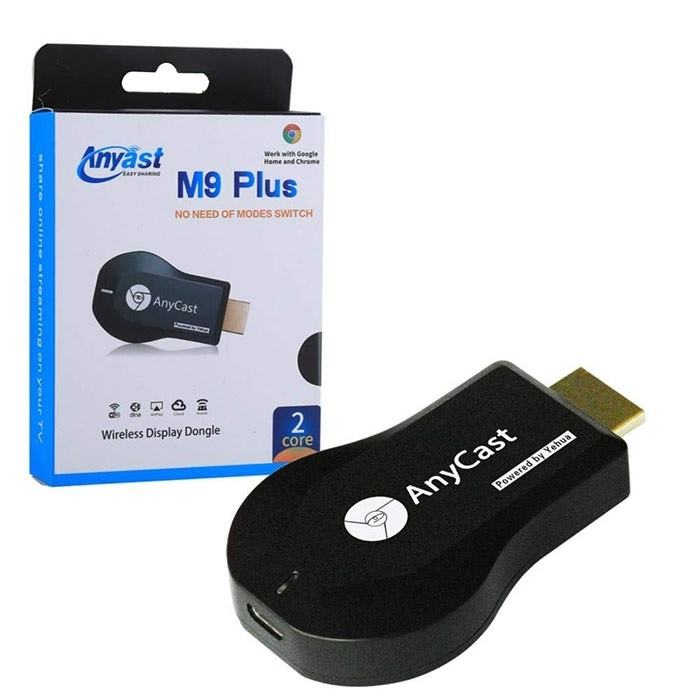 Wi-Fi адаптер Miracast для ТВ AnyCast M9 Plus, Mirascreen, AirPlay, DLNA, для передачи изображения на TV - фото 1 - id-p196834334