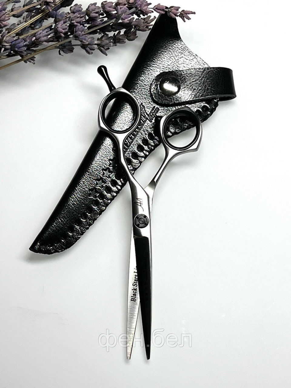 Ножницы парикмахерские Suntachi Black Stars Line 4 класс size 6.0" прямые - фото 2 - id-p170302167