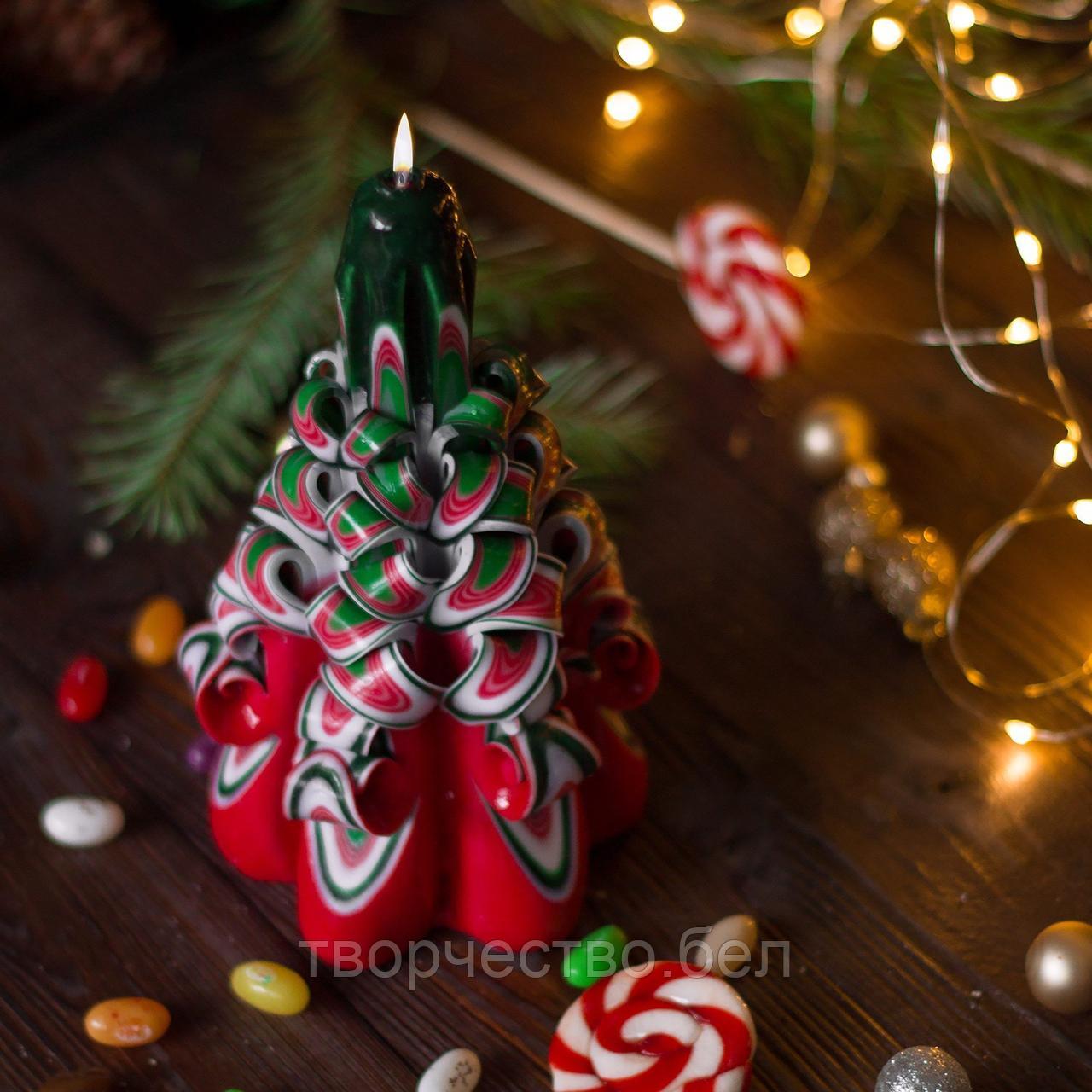 Свеча резная "New year miracle"