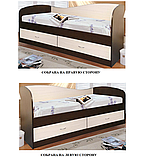 Кровать Мебель-класс Лагуна-2 (Белый/Дуб Сонома), фото 4