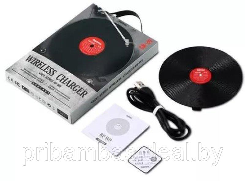 Беспроводное зарядное устройство Remax RP-W23 Vinyl Series 20W PD, Черное (быстрая зарядка /QUICK CH - фото 1 - id-p197171693