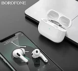 Беспроводные наушники Borofone BW27 TWS   NEW 2023!!!   цвет: белый, фото 4