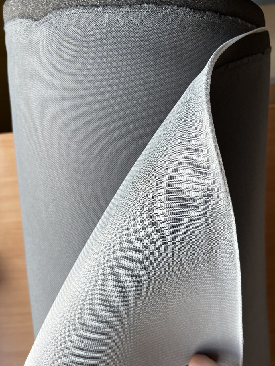 Потолочная ткань сетка на 3 мм поролоне Германия (цвет темно-серый) - фото 1 - id-p197173258