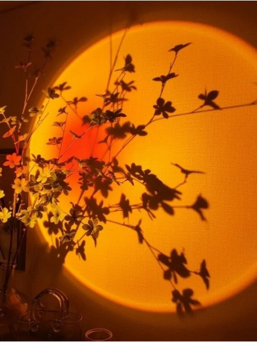 Ночник-светильник ЛУНА (MOON) с эффектом заката (sunset) 12 см+ подарок - фото 2 - id-p197173231
