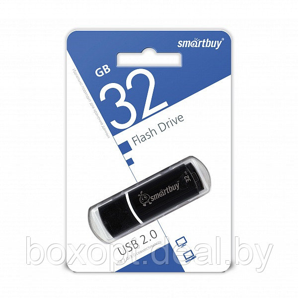 USB накопитель Smartbuy 32GB Crown, Black - фото 1 - id-p191376201