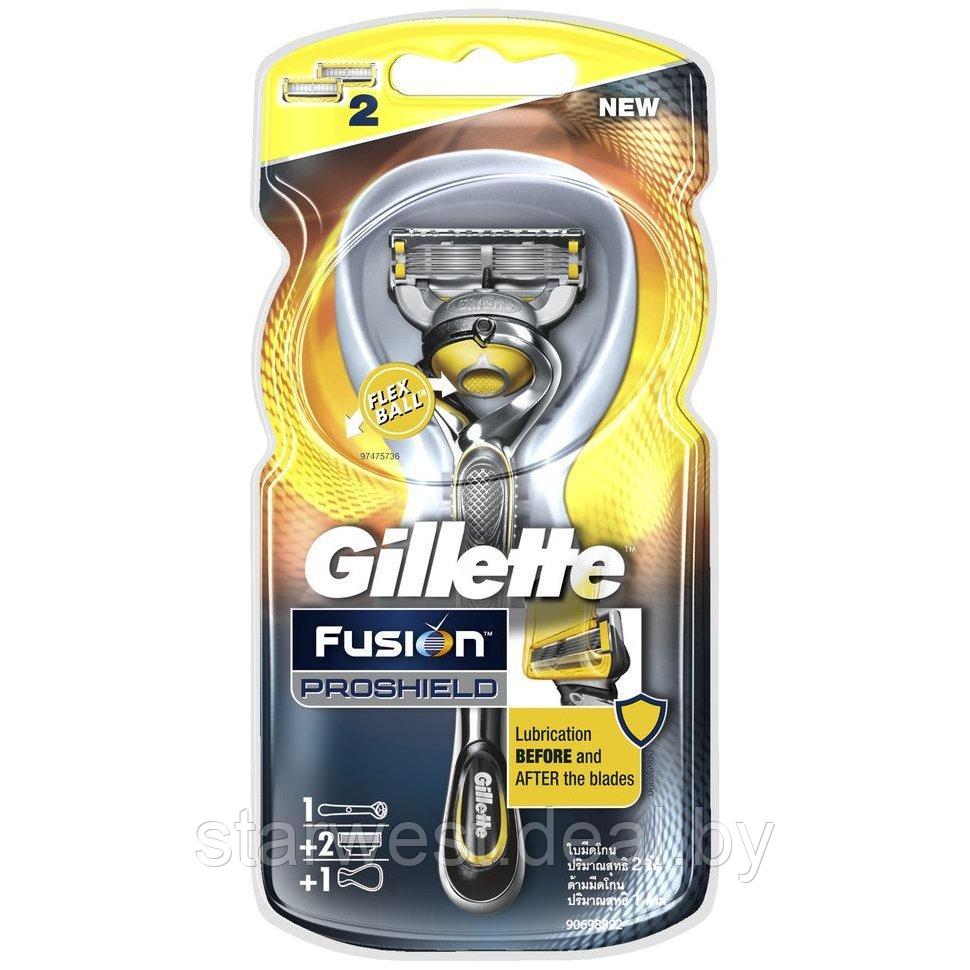 Gillette Fusion 5 Proshield Flexball с 2 кассетами Бритва / Станок для бритья мужской - фото 2 - id-p133740091