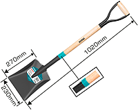 Лопата штыковая TOTAL THTHW0102