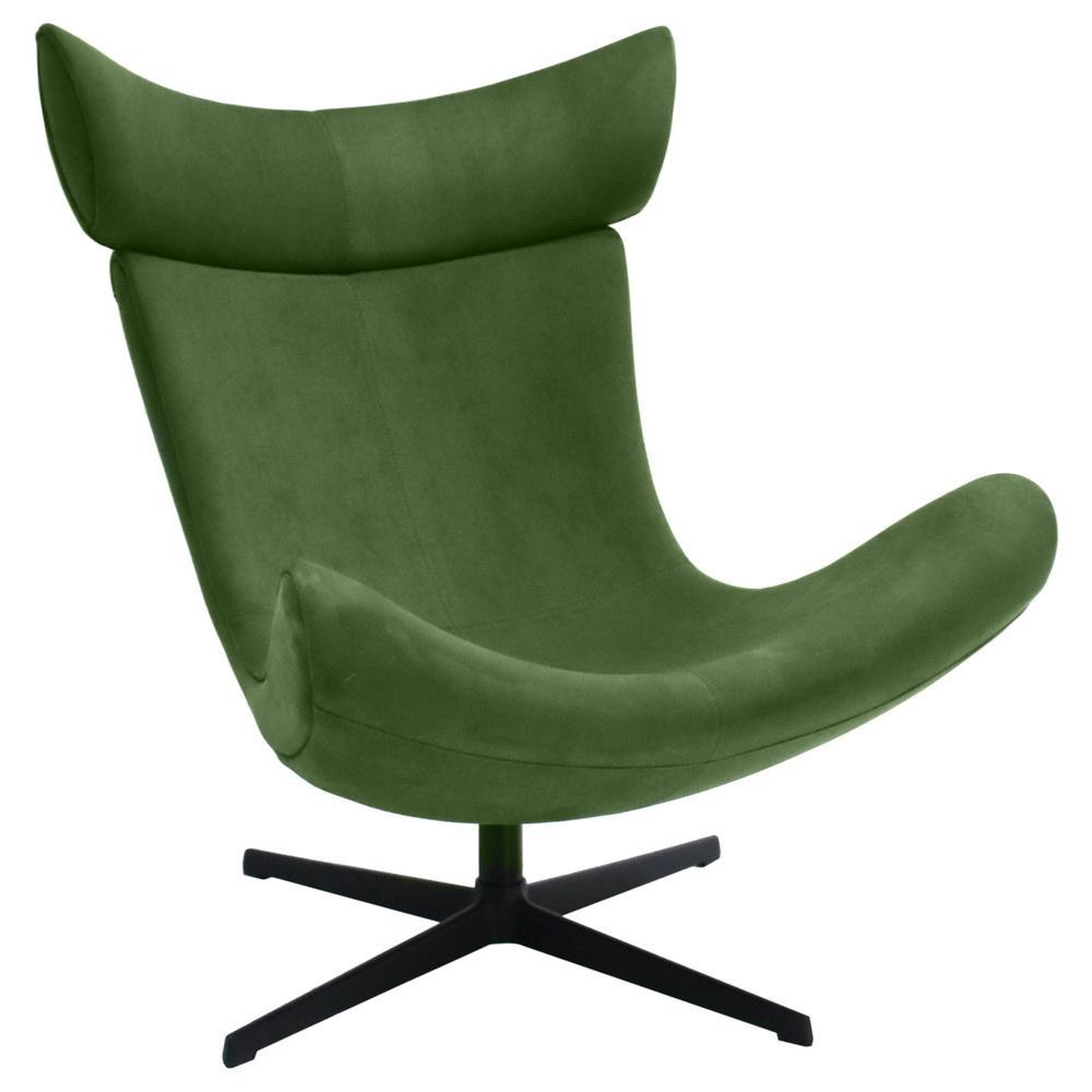 Кресло TORO зеленый, искусственная замша - фото 1 - id-p197177179