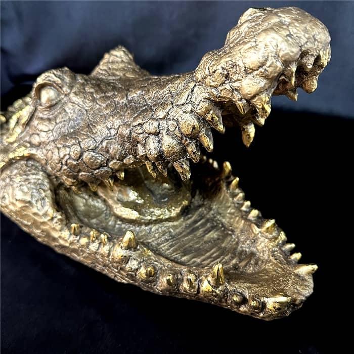 Статуэтка/фигура из полистоуна «Голова крокодила» L-41 см. - фото 2 - id-p197178458