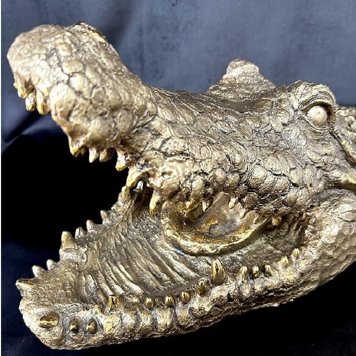 Статуэтка/фигура из полистоуна «Голова крокодила» L-41 см. - фото 3 - id-p197178458