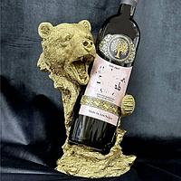 Подставка для бутылки «Медведь» H-25 см.