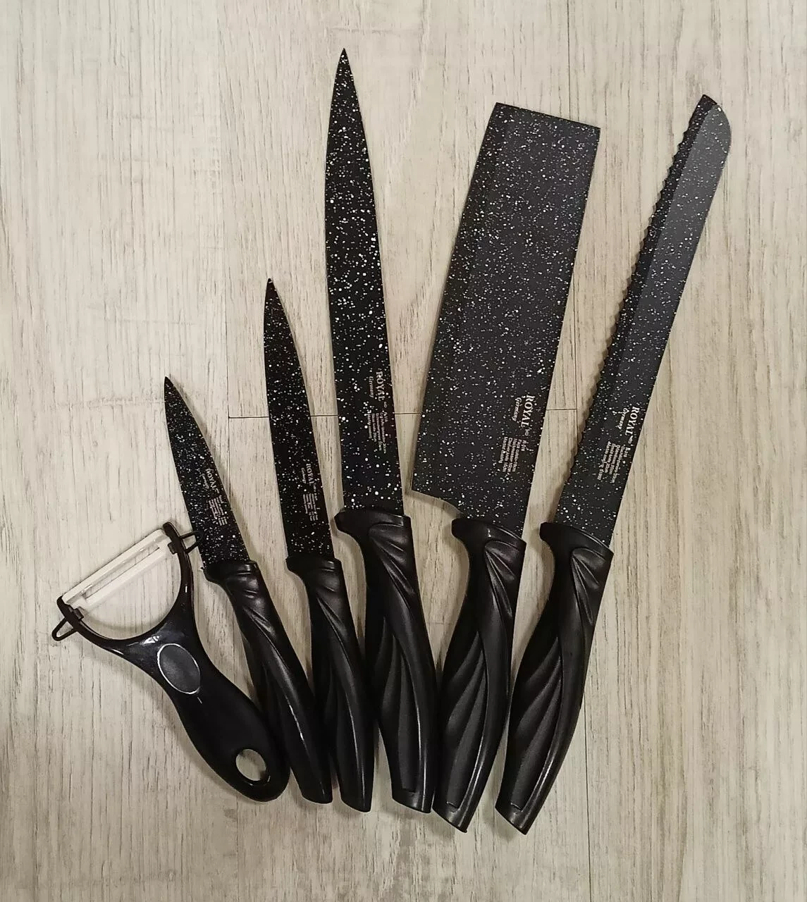 Набор кухонных ножей 6 предметов Royal R-316 - фото 1 - id-p197177205