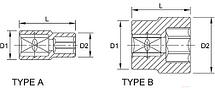 Головка 3/4" 46мм TOPTUL BAEA2446, фото 3
