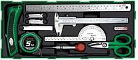 Набор-сет измерительного инструмента 11 предметов TOPTUL GTB1107