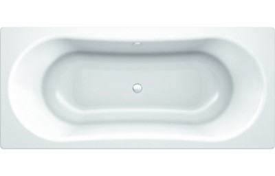 Стальная ванна DUO COMFORT 3,5 180*80 (слив по центру, комплект шумоизоляции) - фото 1 - id-p197189126