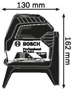 Нивелир лазерный GCL 2-15 G с держателем BOSCH 0601066J00, фото 2