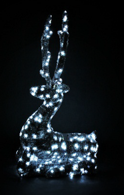 Световой олень, каркас, серия 2,3 м, лежащий - фото 1 - id-p197191797