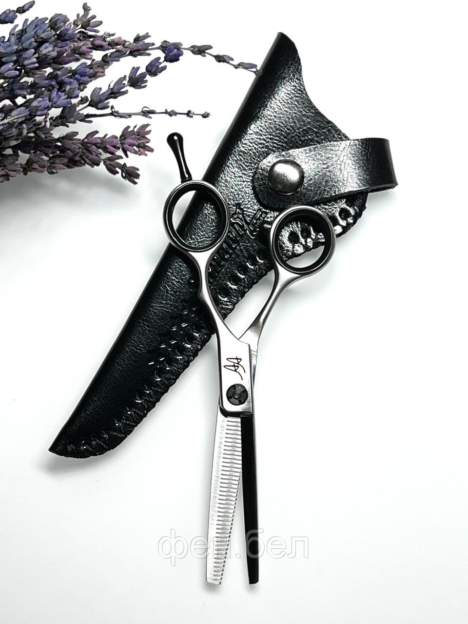 Ножницы парикмахерские "Suntachi" Black Stars Line 5.50", филировочные - фото 2 - id-p197192325