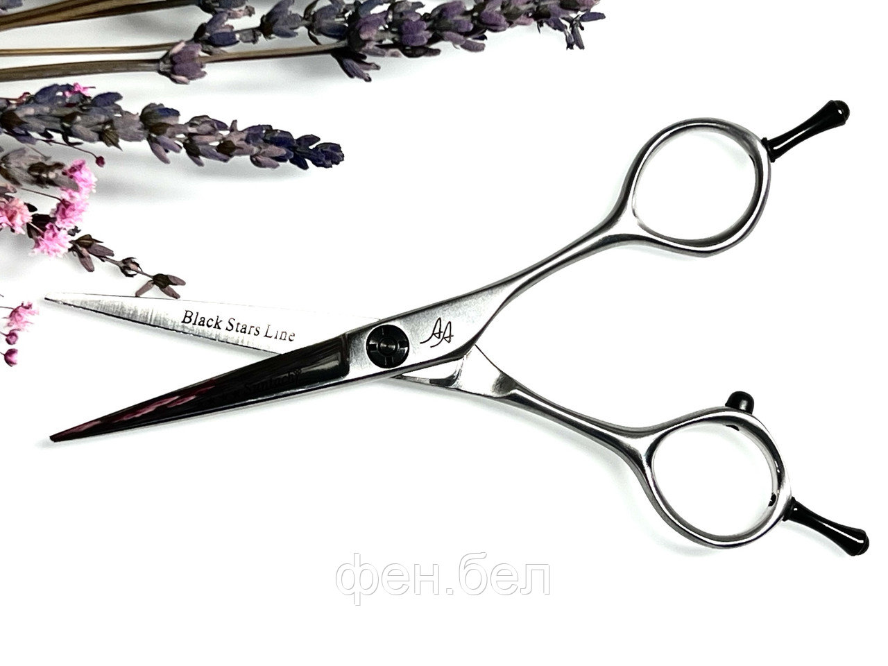 Ножницы парикмахерские Suntachi Black Stars Line 4 класс size 5.5" прямые - фото 1 - id-p170302169