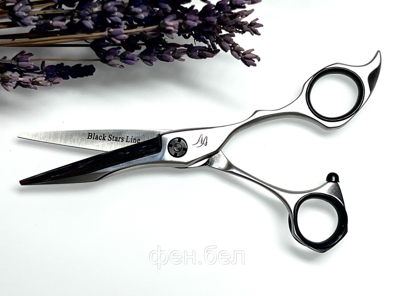 Ножницы парикмахерские Suntachi Black Stars Line 4 класс size 5.8" прямые - фото 1 - id-p170302174