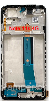 Дисплей для Xiaomi Redmi Note 11S/Redmi Note 12S В сборе с тачскрином. С рамкой. Черный