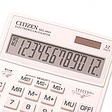 Калькулятор настольный CITIZEN "SDC-444X", 12-разрядный, белый, фото 3