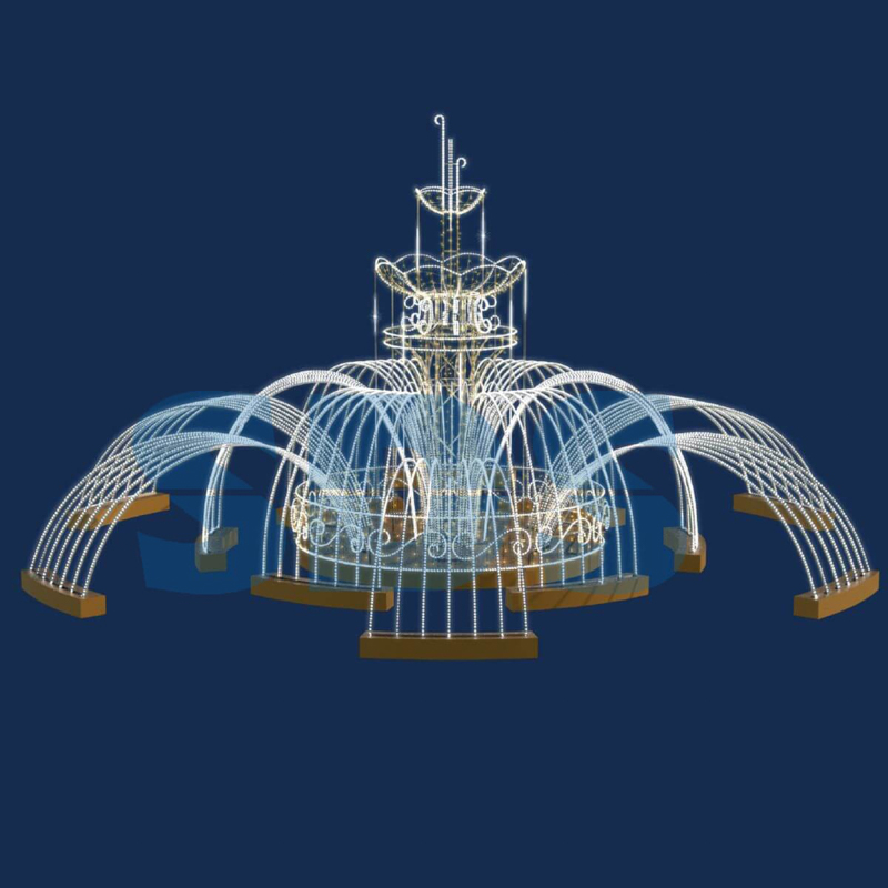 Светодиодный фонтан стандарт «Большой» (10,0м) - фото 1 - id-p197209229