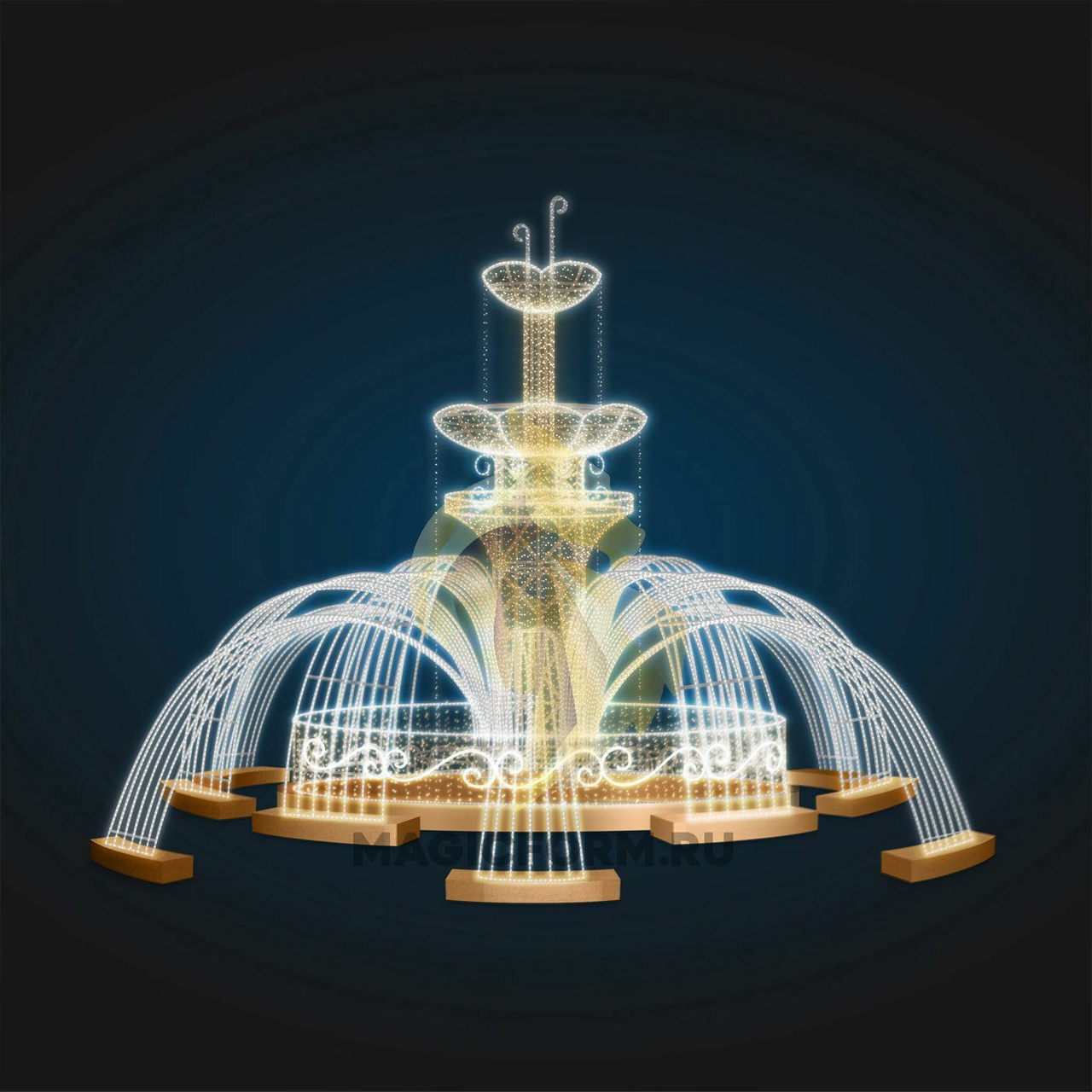 Светодиодный фонтан стандарт «Большой» (10,0м) - фото 2 - id-p197209229