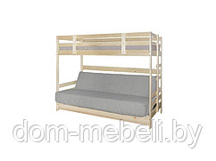 Двухъярусная кровать Массив (для покраски, обработана, без дивана, чехла и верхнего матраса)