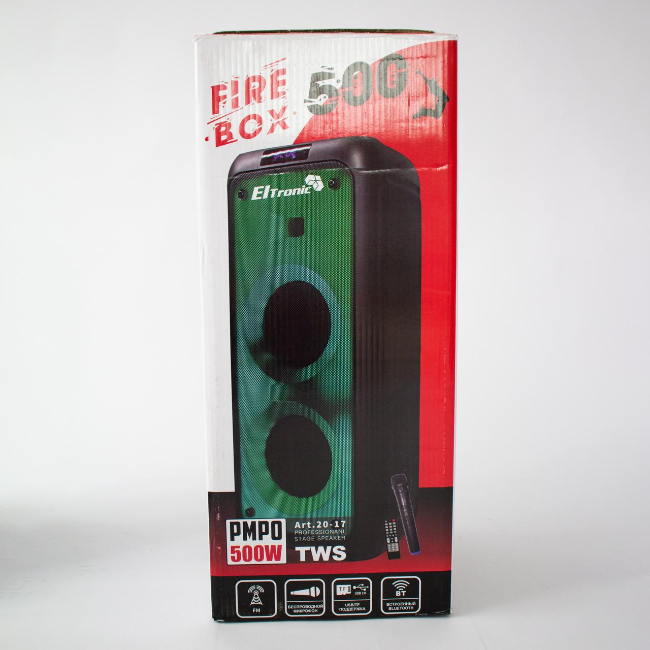 Напольная колонка Eltronic FIRE BOX 500 Watts арт. 20-17 с п микрофоном и RGB светомузыкой - фото 6 - id-p197053218
