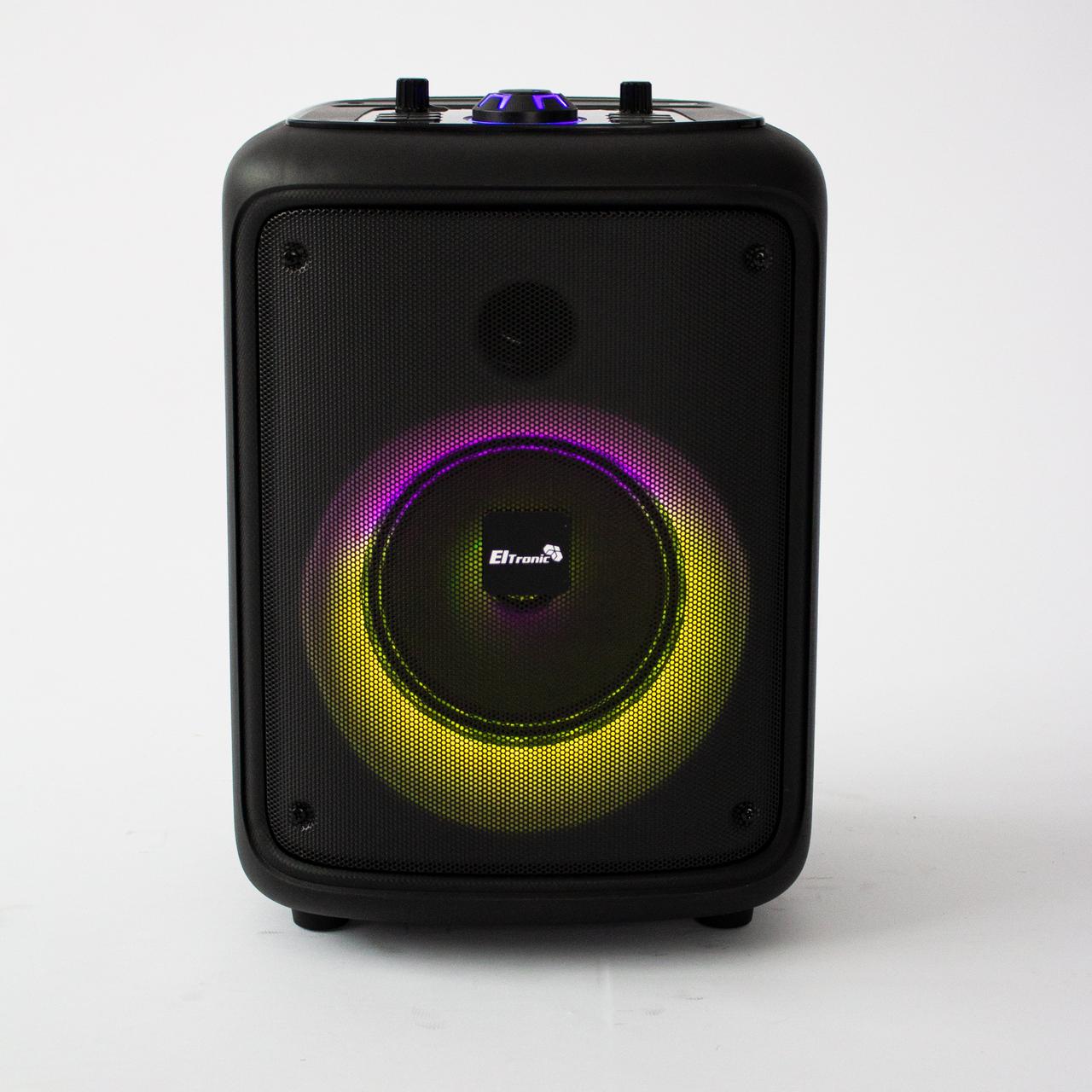 Портативная беспроводная bluetooth колонка Eltronic CRAZY BOX 100 Watts арт. 20-30 с проводным микрофоном и - фото 2 - id-p196949884