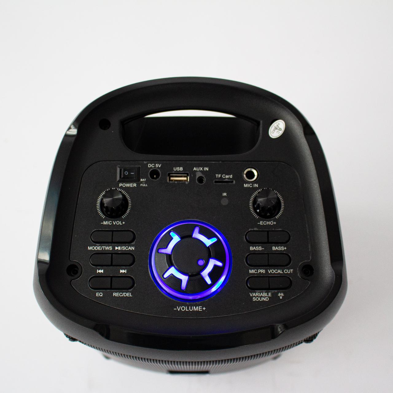 Портативная беспроводная bluetooth колонка Eltronic CRAZY BOX 120 Watts арт. 20-39 с LED-подсветкой и RGB - фото 3 - id-p196949889