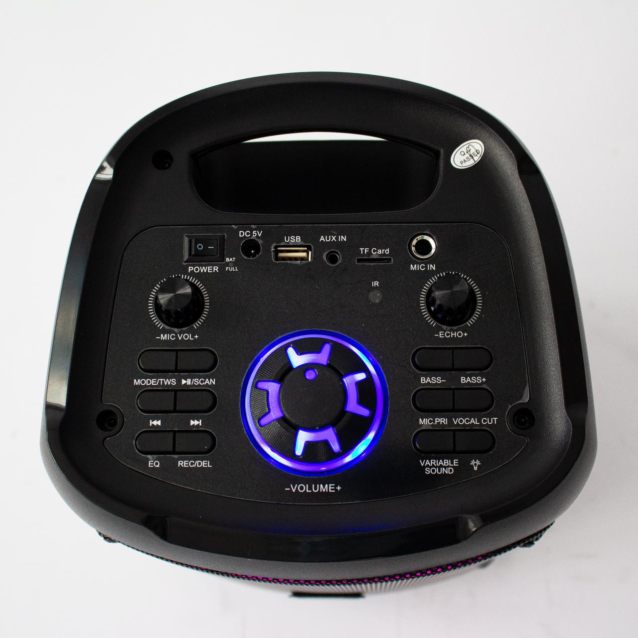 Портативная беспроводная bluetooth колонка Eltronic CRAZY BOX 120 Watts арт. 20-40 с LED-подсветкой и RGB - фото 3 - id-p196949891