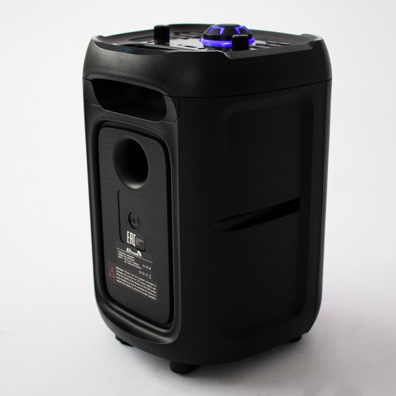 Портативная беспроводная bluetooth колонка Eltronic CRAZY BOX 120 Watts арт. 20-40 с LED-подсветкой и RGB - фото 4 - id-p196949891
