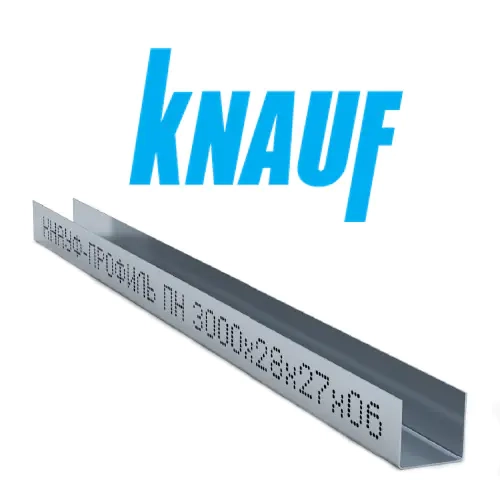 Профиль (по заказу KNAUF) для гипсокартона ППН 27x28. Длина 3м. Толщина 0,6 мм. РФ. - фото 1 - id-p197212548