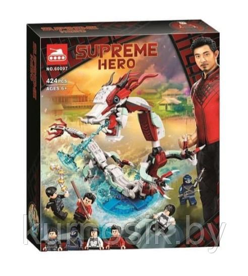 Конструктор 60097 Lari Super Heroes Битва в древней деревне, 424 деталей