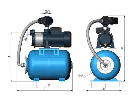 Насосная станция UNIPUMP AUTO MH 400 A, фото 2