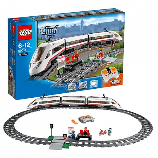 Конструктор Лего 60051 Скоростной пассажирский поезд LEGO CITY