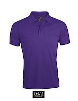 Джемпер (рубашка-поло) PRIME мужская (712(Темно-фиолетовый), 5XL, ШК - Шелкотрансфер, Вышивка, 200 г/м²)