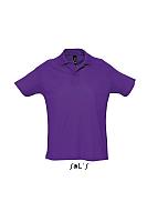 Джемпер (рубашка-поло) SUMMER II мужская (712(Темно-фиолетовый), S, ШК - Шелкотрансфер, Вышивка, 170 г/м²)