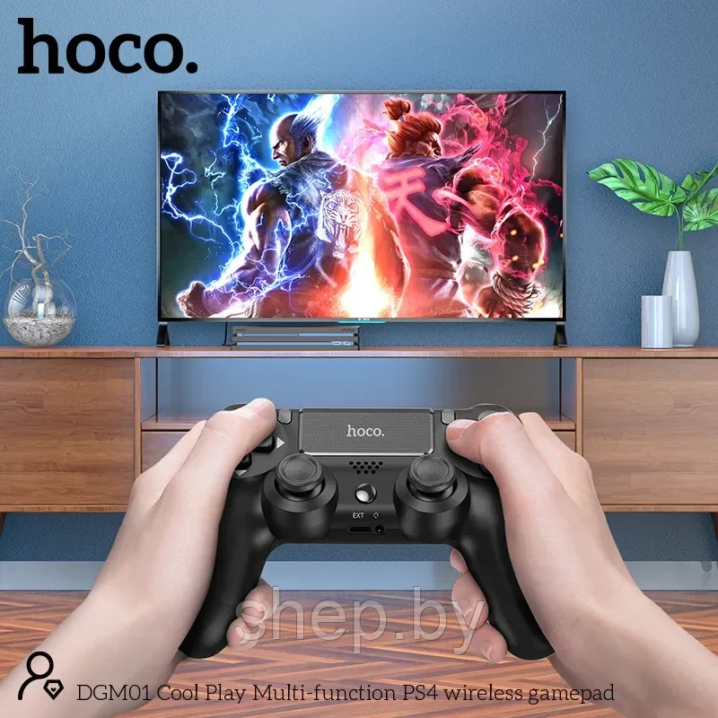 Геймпад Hoco DGM01 беспроводной для PS4 цвет: черный - фото 5 - id-p197250497