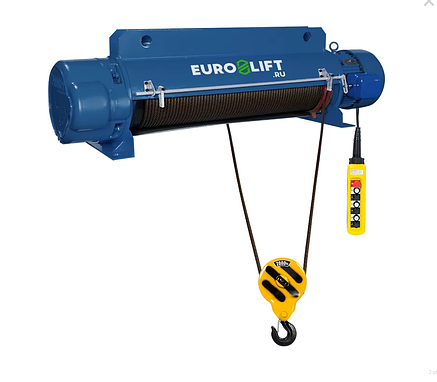 Таль электрическая стационарная Euro-lift CD1 г/п 5тн, в/п 24м, фото 2