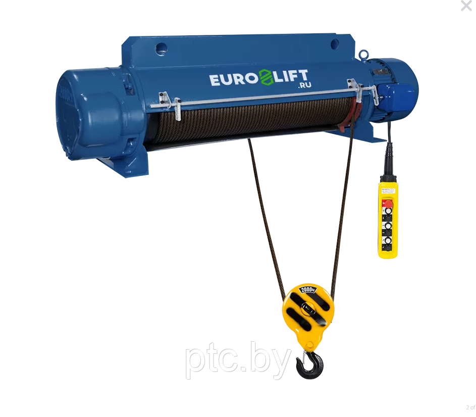 Таль электрическая стационарная Euro-lift CD1 г/п 5тн, в/п 18м - фото 1 - id-p197250503