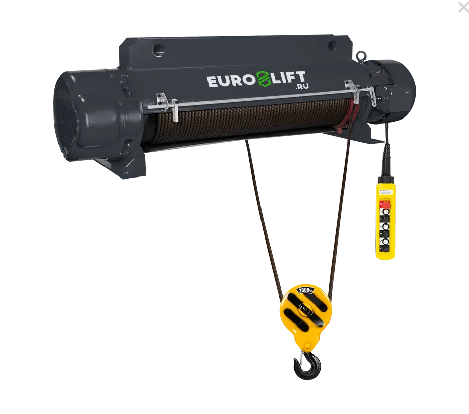 Таль электрическая стационарная Euro-lift CD1 г/п 3,2тн, в/п 30м. - фото 1 - id-p197250517